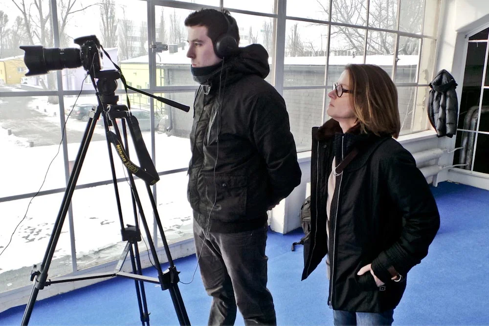 Monika Jaruzelska podczas nagrania programu