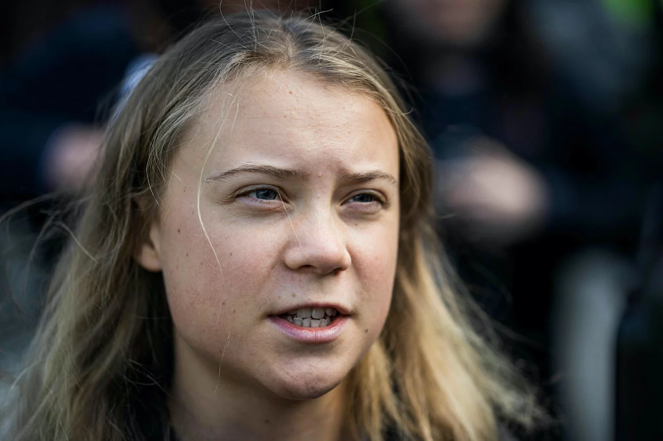 Greta Thunberg na Strajku Klimatycznym w Sztokholmie (09.09.2022).
