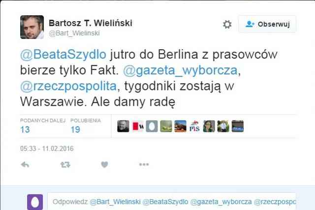 Czyżby "Gazeta Wyborcza" znalazła się na cenzurowanym?