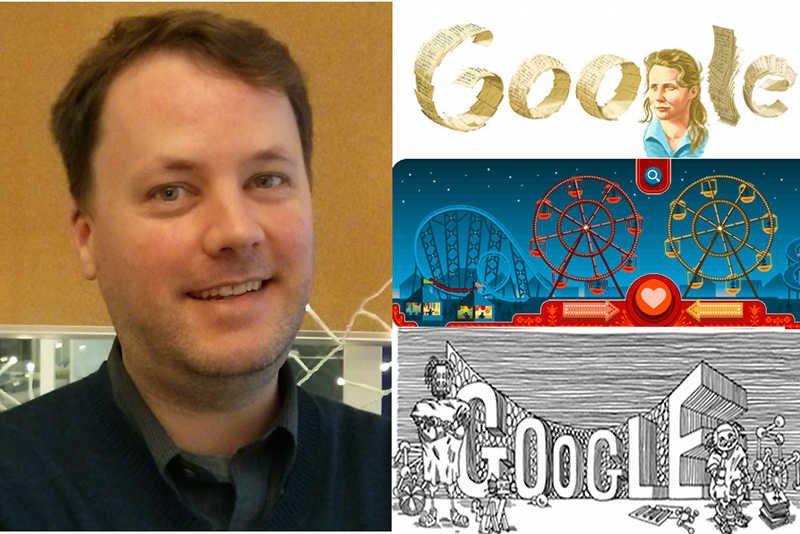 Brian Kaas zaprojektował dobrze znane w Polsce i na świecie Doodle: z okazji 77. urodzin Agnieszki Osieckiej i Walentynek.