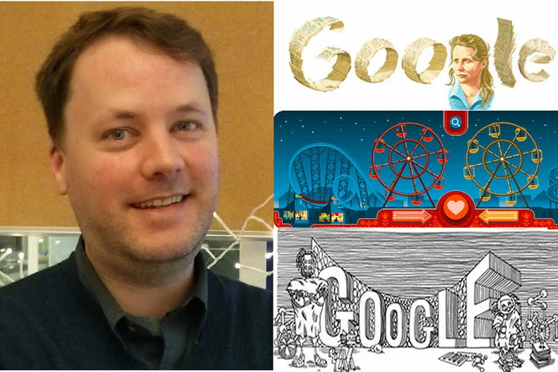 Brian Kaas zaprojektował dobrze znane w Polsce i na świecie Doodle: z okazji 77. urodzin Agnieszki Osieckiej i Walentynek.