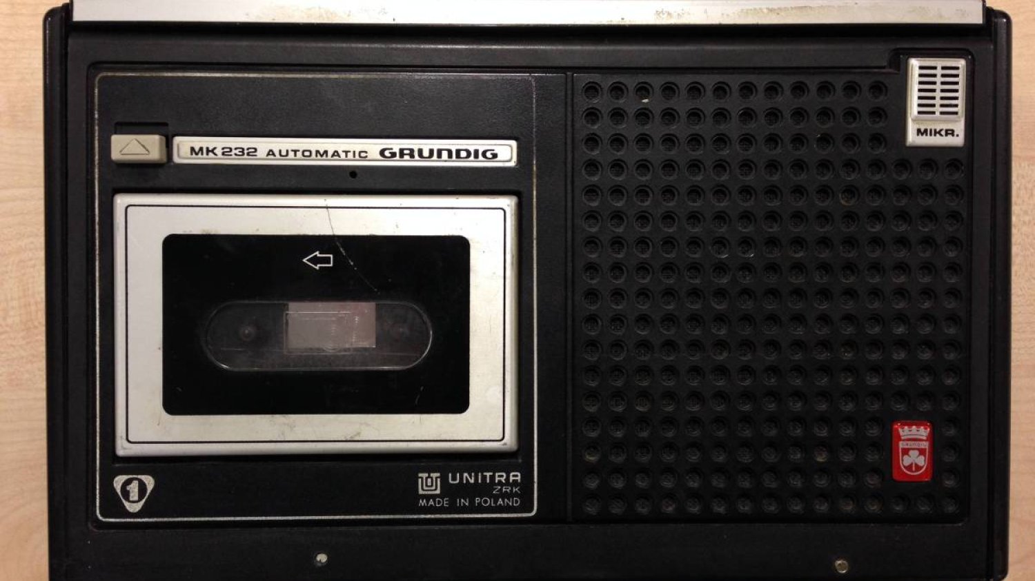 Magnetofon Grundig MK-232 - na takim modelu nagrywał Miron Białoszewski