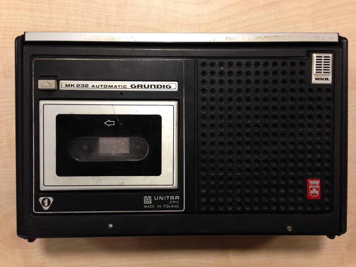 Magnetofon Grundig MK-232 - na takim modelu nagrywał Miron Białoszewski