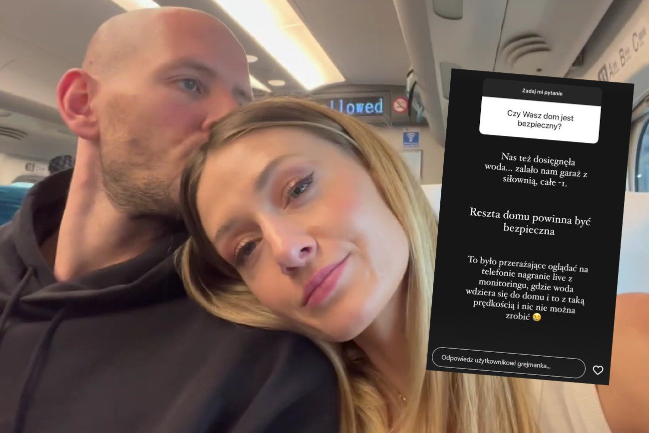 Zalało dom Bartosza Kurka i jego żona Anny.