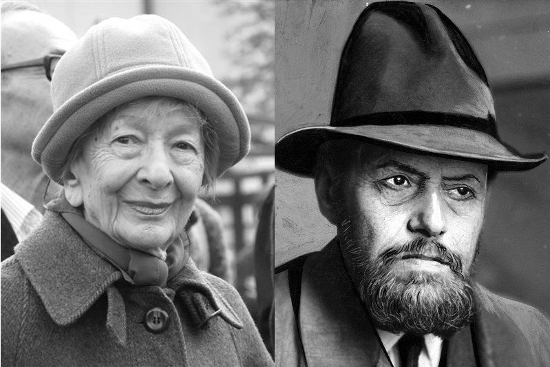 Wisława Szymborska i Kazimierz Przerwa-Tetmajer.