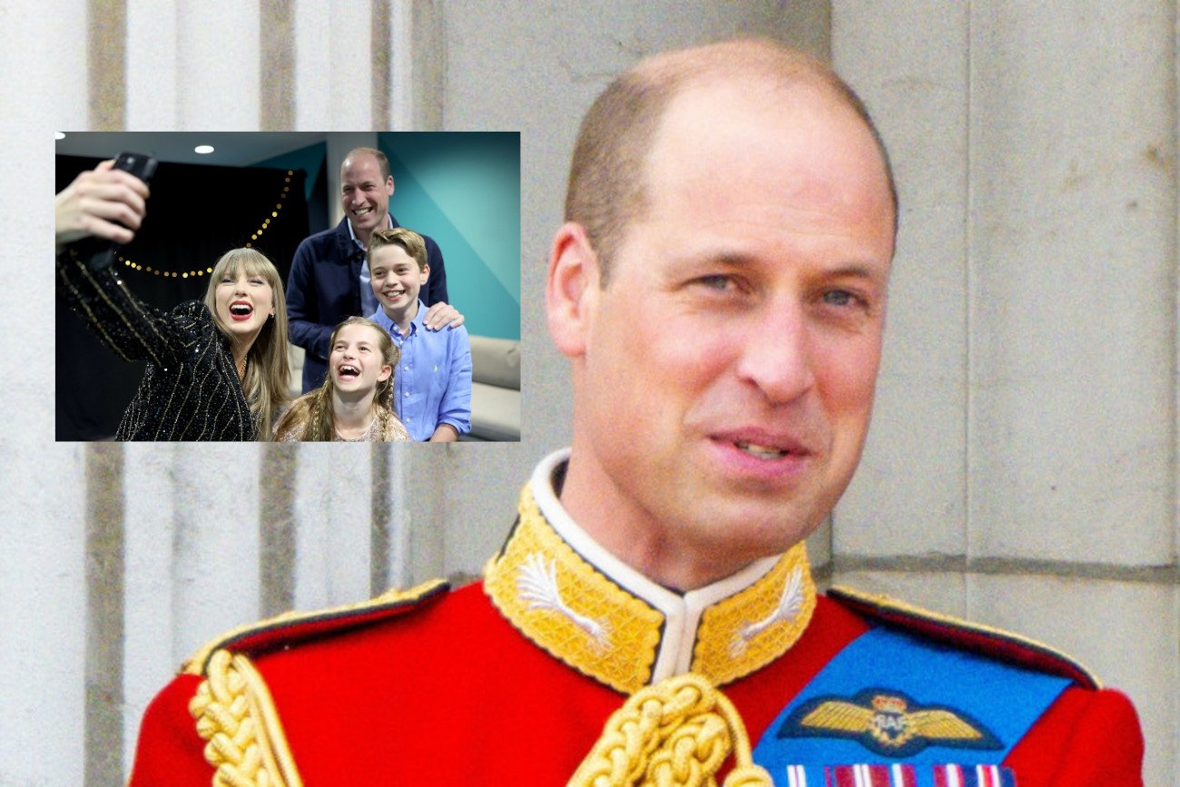 Książę William z dziećmi na koncercie Taylor Swift.