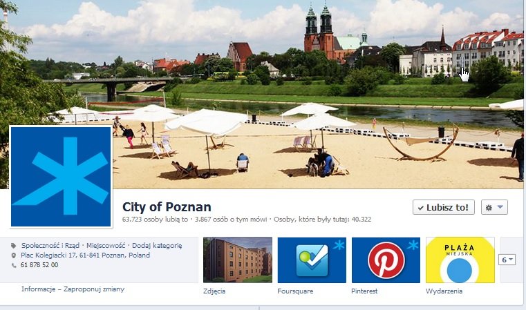 Print Screen strony Poznania na Facebooku