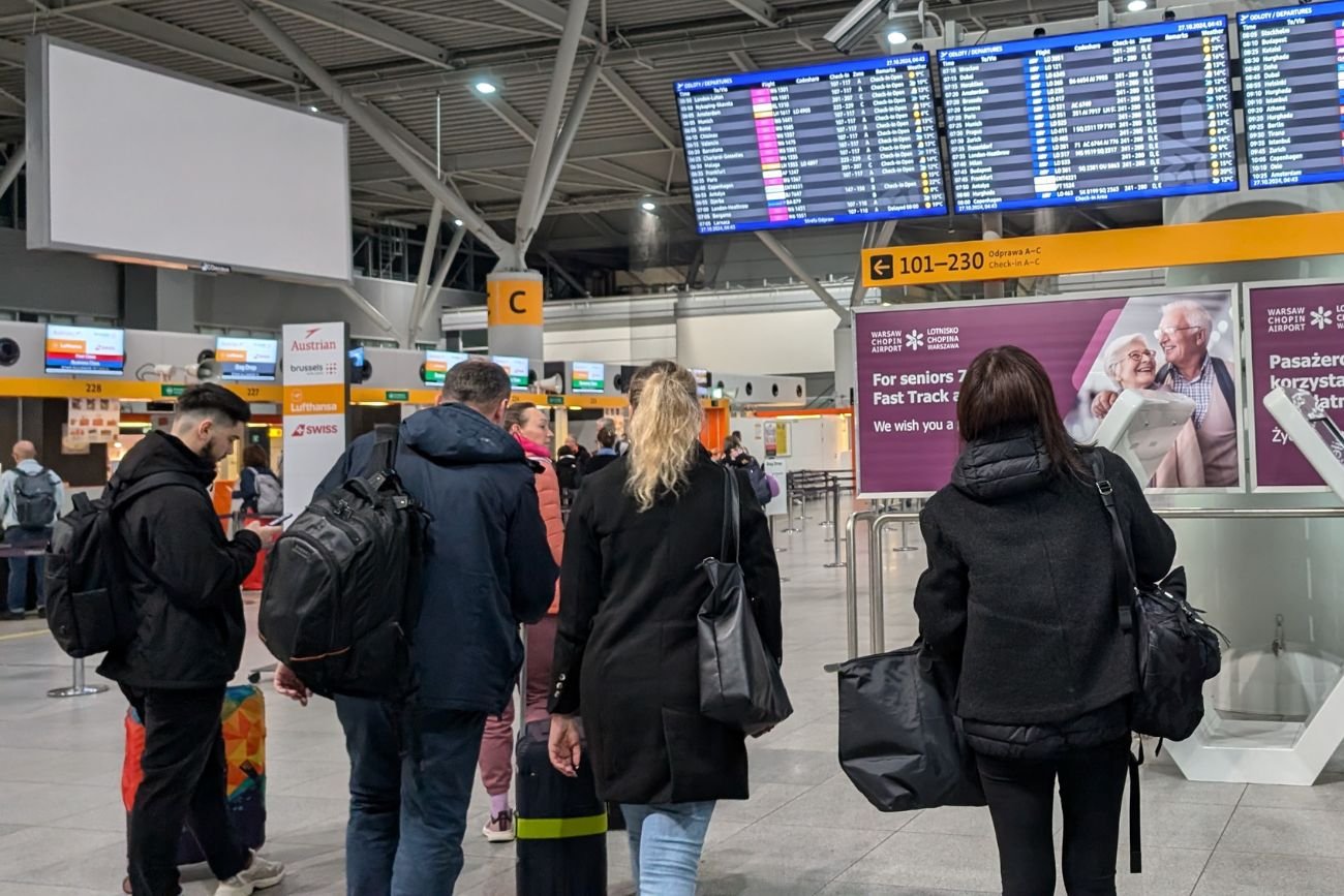 Lotnisko Chopina.