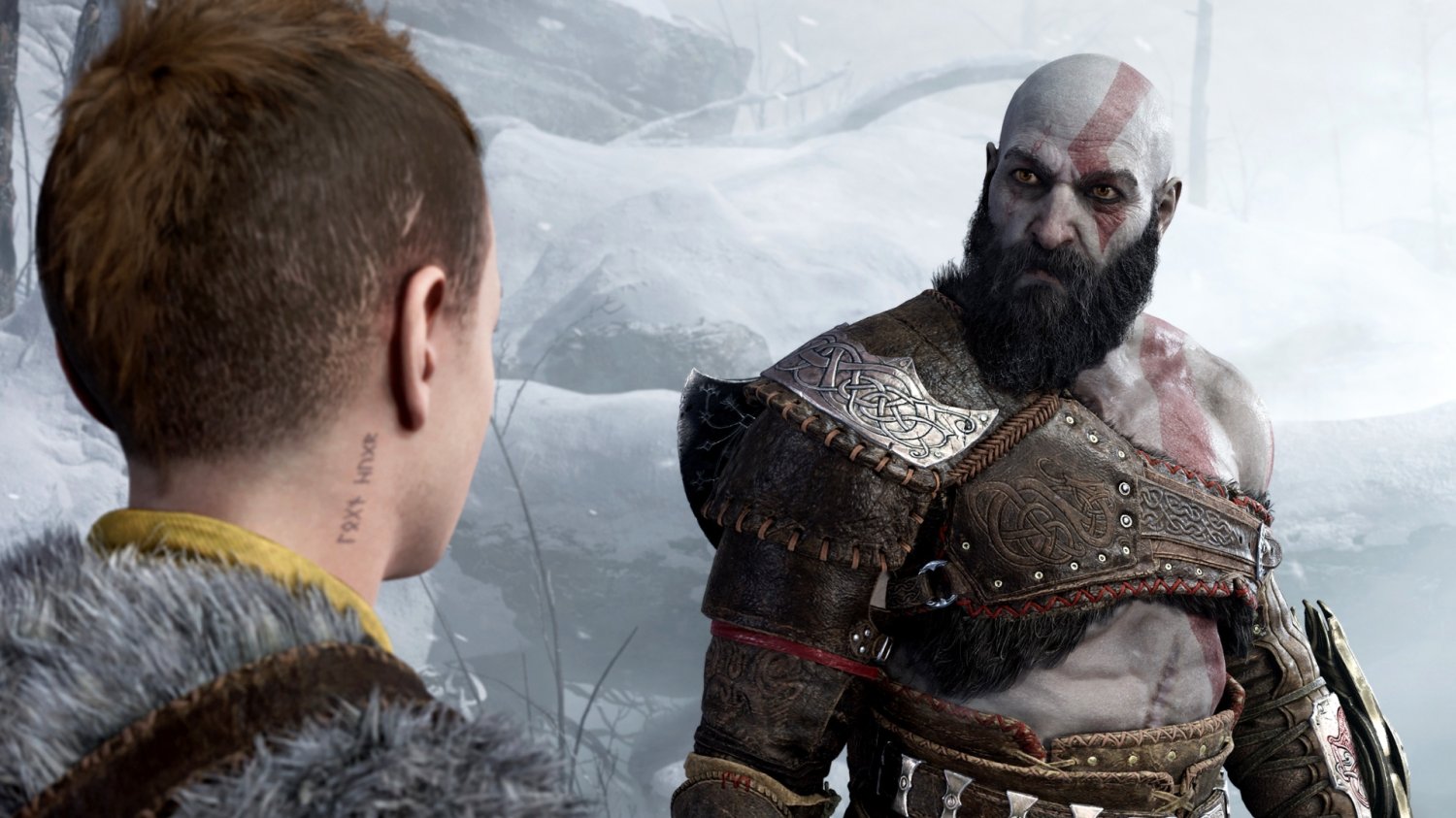 Kratos i Atreus w grze God of War Ragnarök