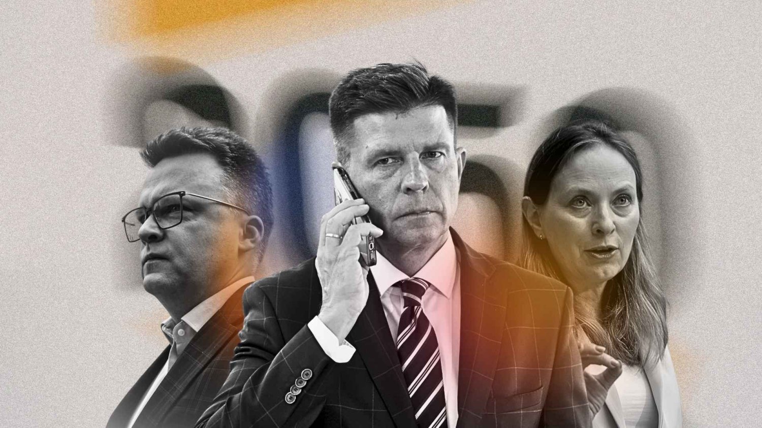 Deklaracja Petru nie wywraca stolika. Oto scenariusz dla Polski 2050 bez Hołowni Ryszard Petru na tle Szymona Hołowni i Katarzyny Pełczyńskiej Nałęcz.