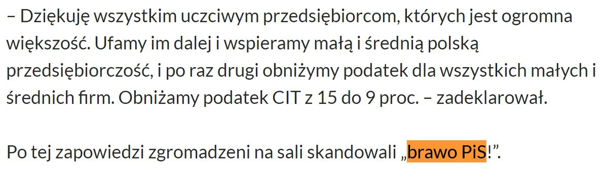 Działacze PiS mieli żywiołowo oklaskiwać premiera Morawieckiego na konwencji PiS w Warszawie w kwietniu 2018 roku