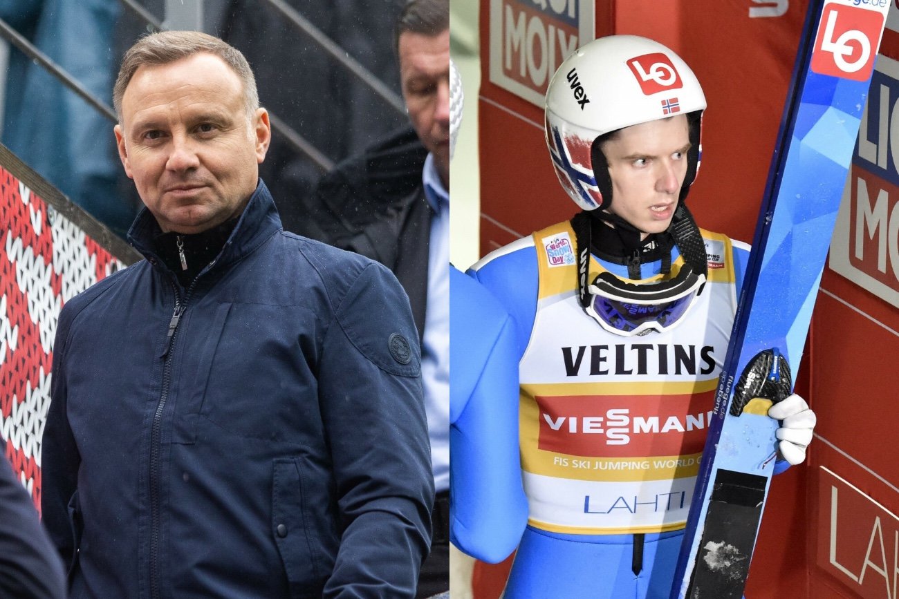 Gwiazdor skoków spotkał Andrzeja Dudę. Surowa reakcja ochrony, Norweg był zachwycony
