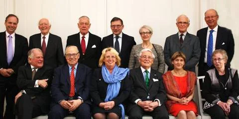 Uczestnicy kolacji w Rosenbad (pani Winberg pierwsza od prawej)