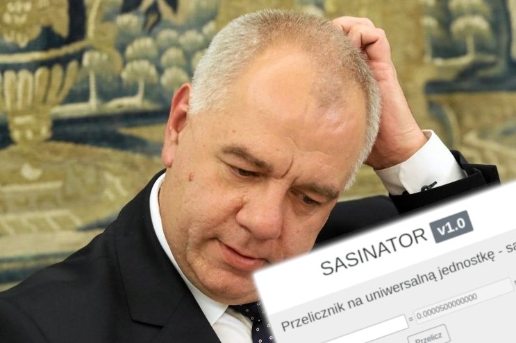 Jacek Sasin dorobił się własnej jednostki miary