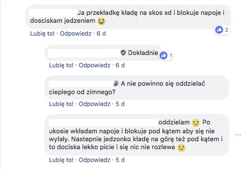 Rozlewające się napoje przestają być problemem.