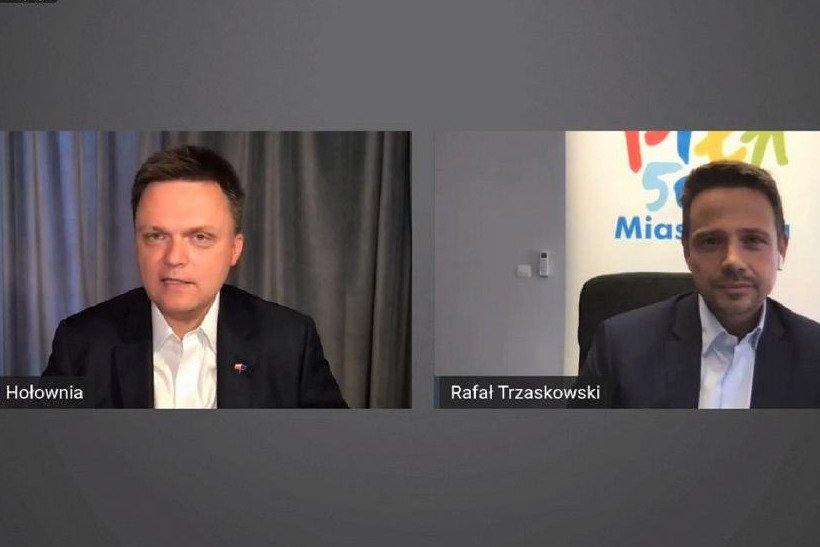 Rafał Trzaskowski rozmawiał z Szymonem Hołownią