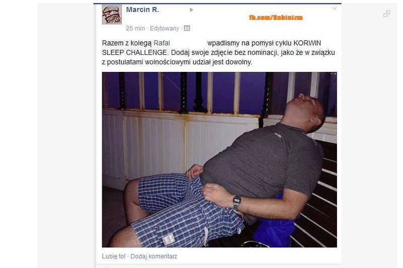 Korwin Sleep Challenge zaleje internet?