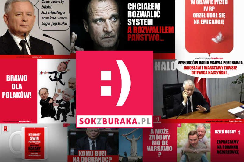 Sok z Buraka jest jednym z najbardziej znienawidzonych przez prawicę fan page'y.