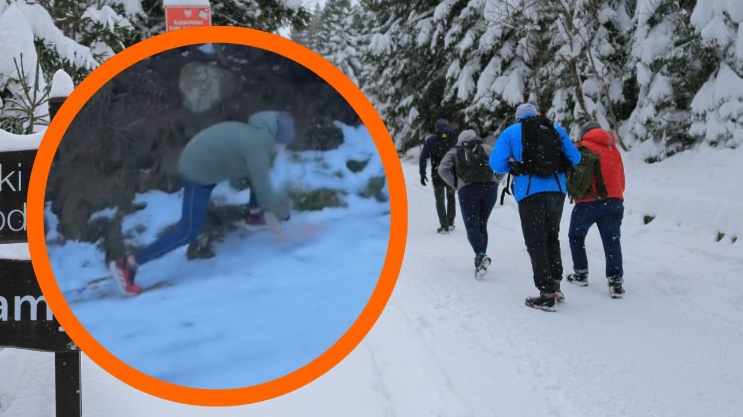 Kolejny popis nieodpowiedzialnych turystów w Karkonoszach