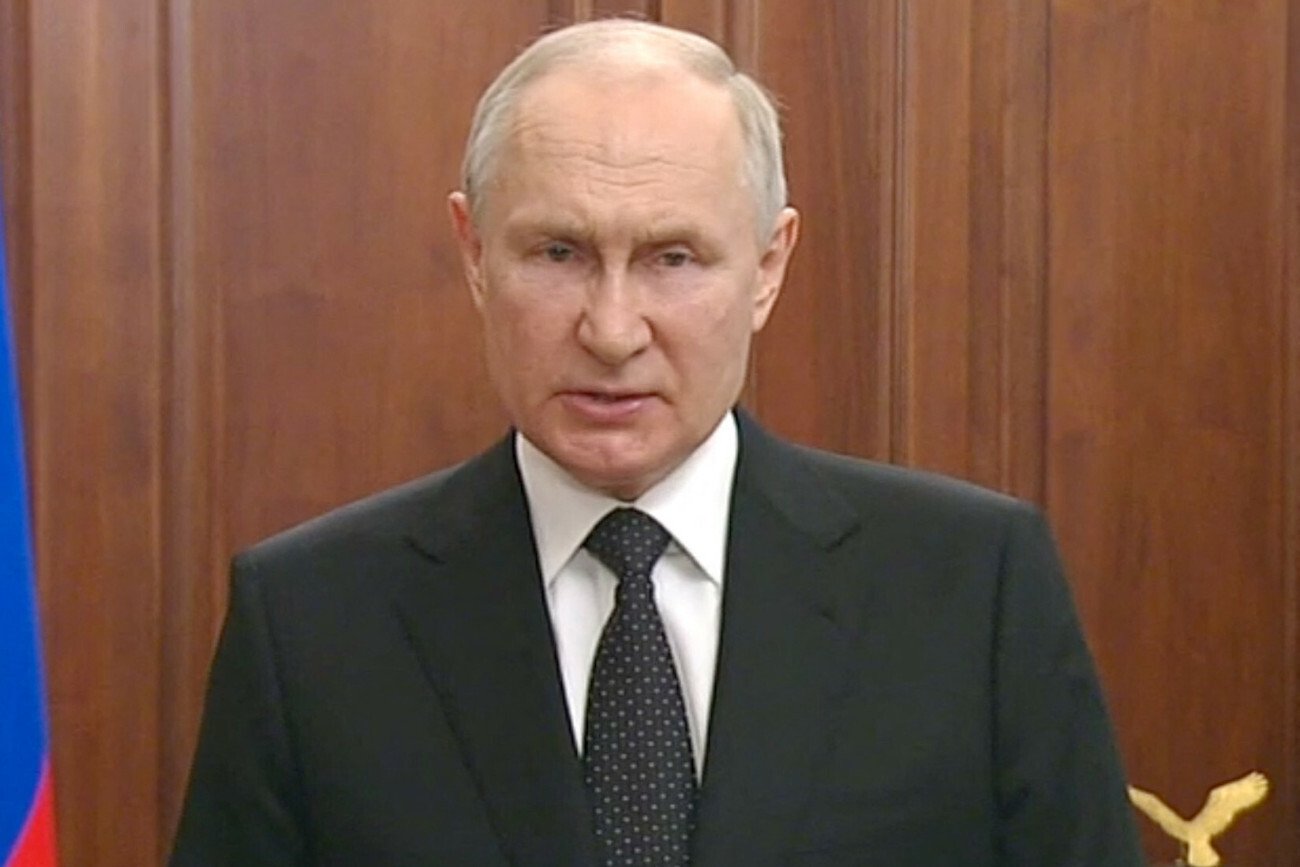 Władimir Putin wygłosił orędzie do Rosjan ws. "buntu" Grupy Wagnera.