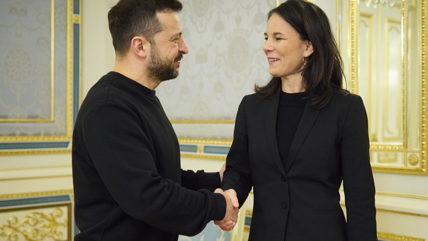 Wołodymyr Zełenski i Annalena Baerbock
