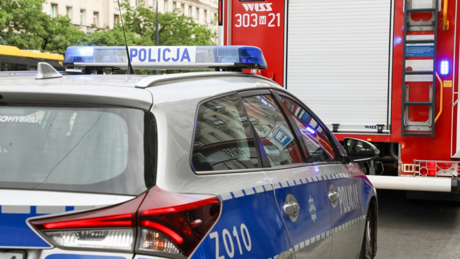 Akcja służb. Warszawa ul. Chmielna.