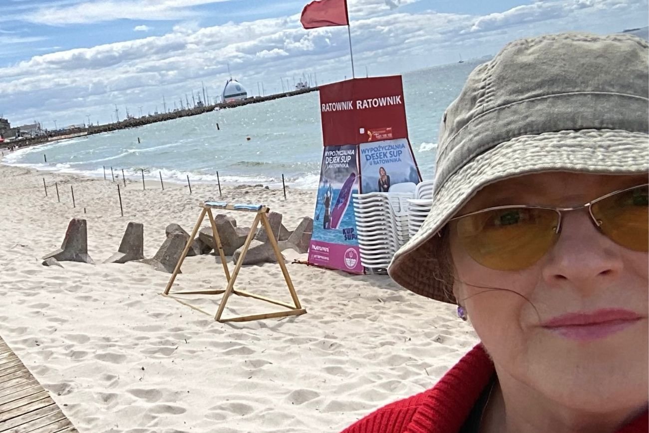 Krystyna Pawłowicz na wakacjach.