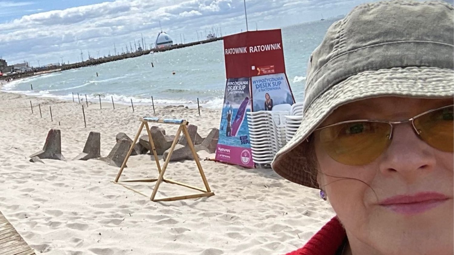 Krystyna Pawłowicz na wakacjach.