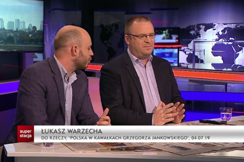 Łukasz Warzecha opuścił studio Superstacji po oskarżeniach, które wysunął wobec niego Jan Śpiewak.