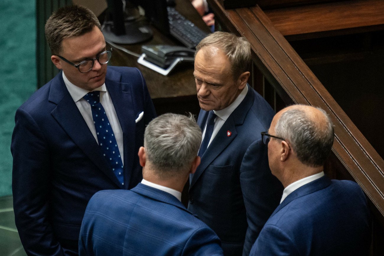 Szymon Hołownia, Donald Tusk, Krzysztof Gawkowski, Włodzimierz Czarzasty