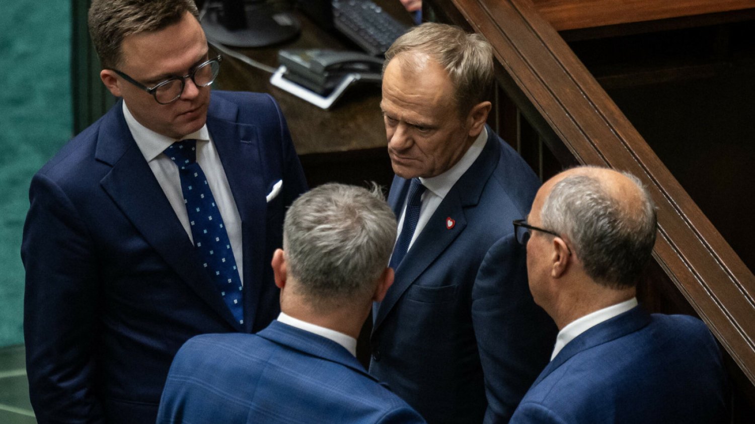 Szymon Hołownia, Donald Tusk, Krzysztof Gawkowski, Włodzimierz Czarzasty