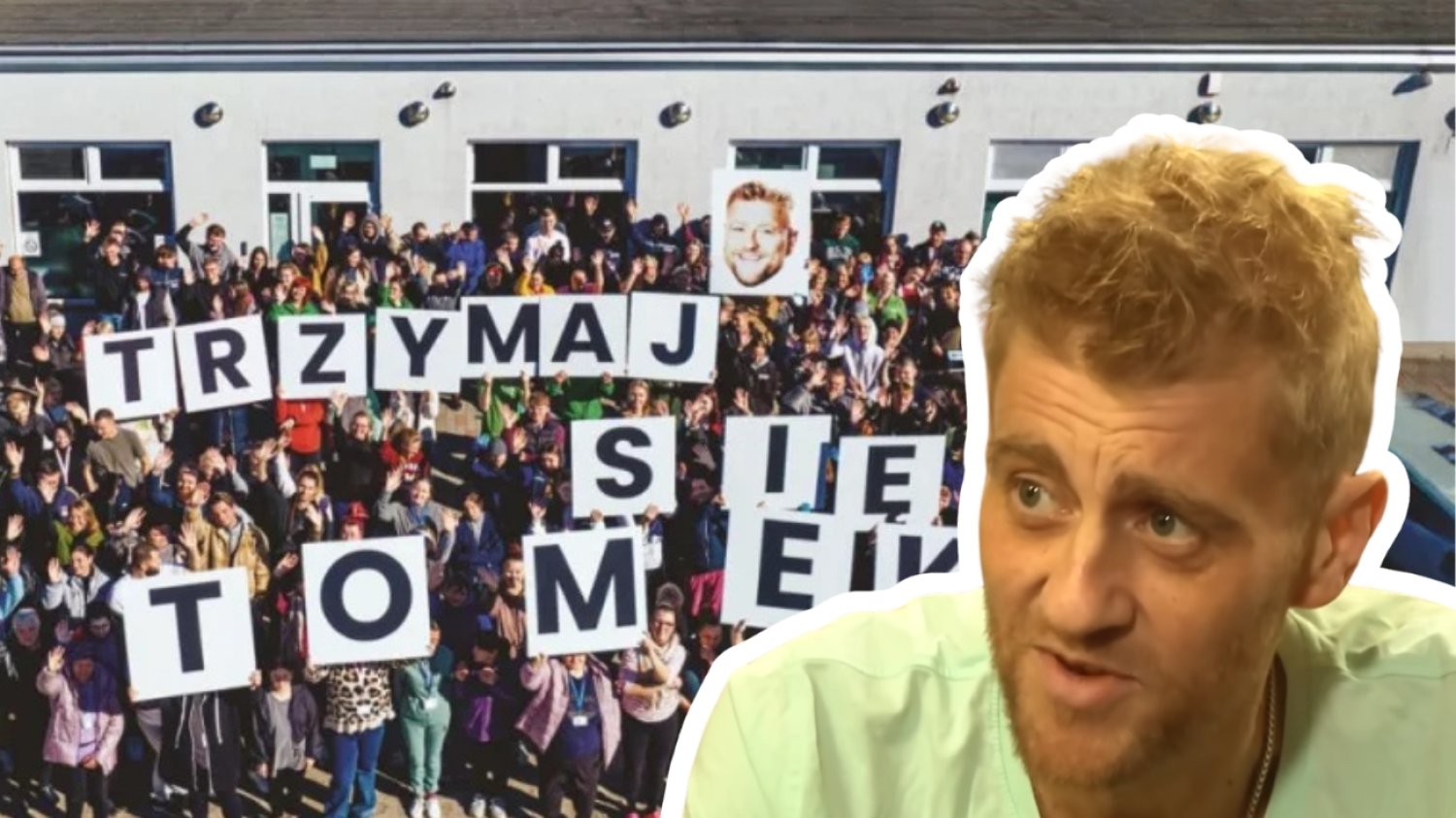 Tomasz Jakubiak poruszony pomocą przyjaciół przy zbieraniu pieniędzy na jego leczenie.