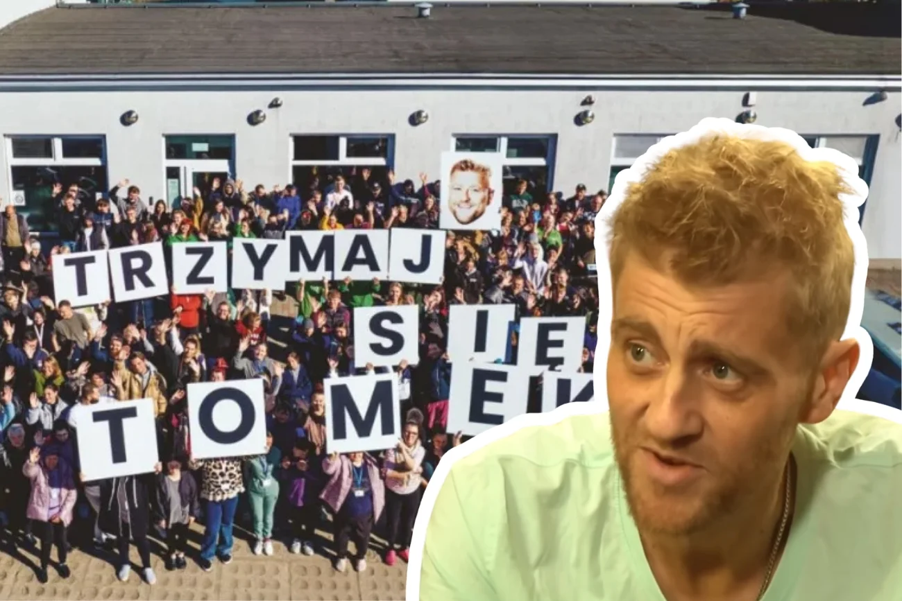 Tomasz Jakubiak poruszony pomocą przyjaciół przy zbieraniu pieniędzy na jego leczenie.