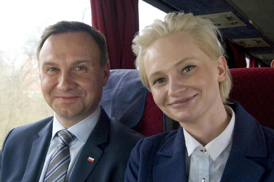 Zdjęcie Izabeli Pek z Andrzejem Dudą z kampanii prezydenckiej w 2015 r.