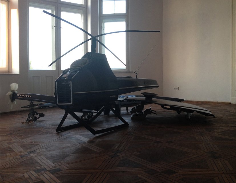 VOLVO 240 TRANSFORMED INTO 4 DRONES