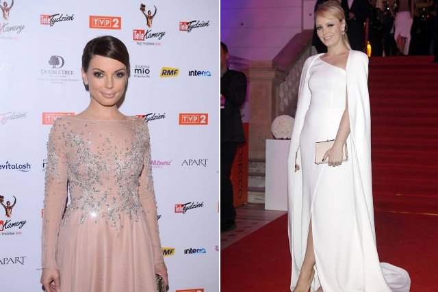 Sukienki Jastrzębskiej i Glinki, które stworzyła Viola Piekut, są łudząco podobne do zagranicznych projektów.