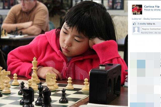 9-letnia szachistka Carissa Yip jest kandydatką do tytułu mistrza krajowego