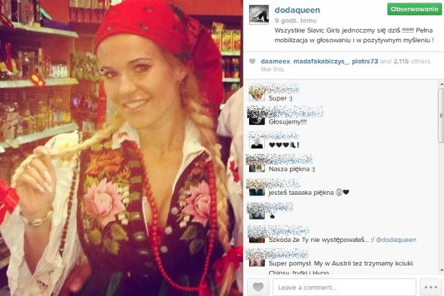 Doda kibicuje Cleo