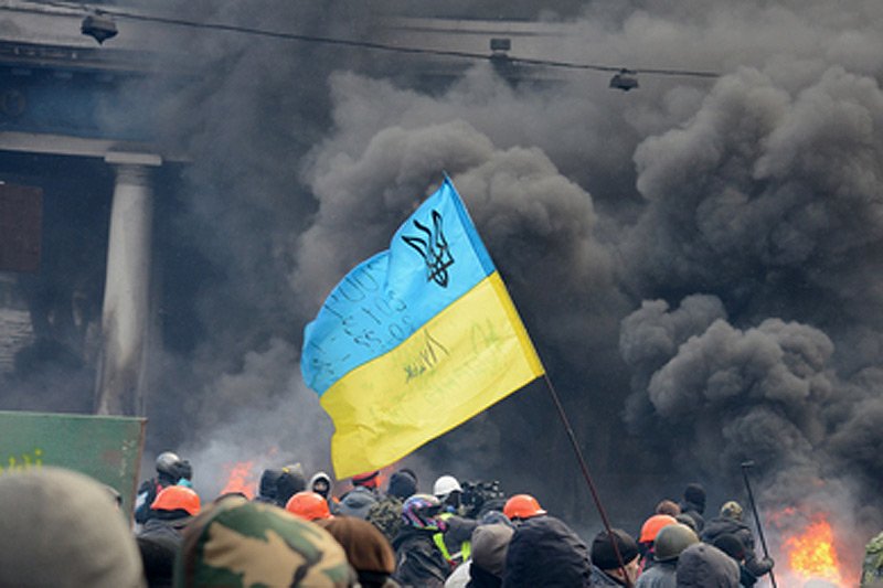 Na ulicach Kijowa nie jest tak niespokojnie, jak podczas Majdanu, ale łatwo zauważyć już, iż to stolica państwa, w którym toczy się krwawa wojna.