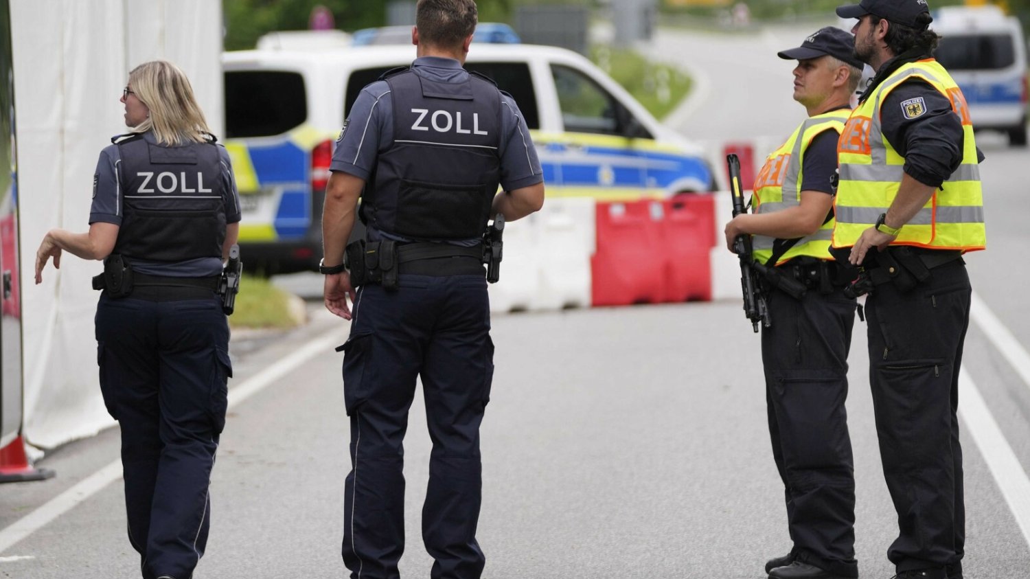 Niemiecka policja. Zdjęcie ilustracyjne.