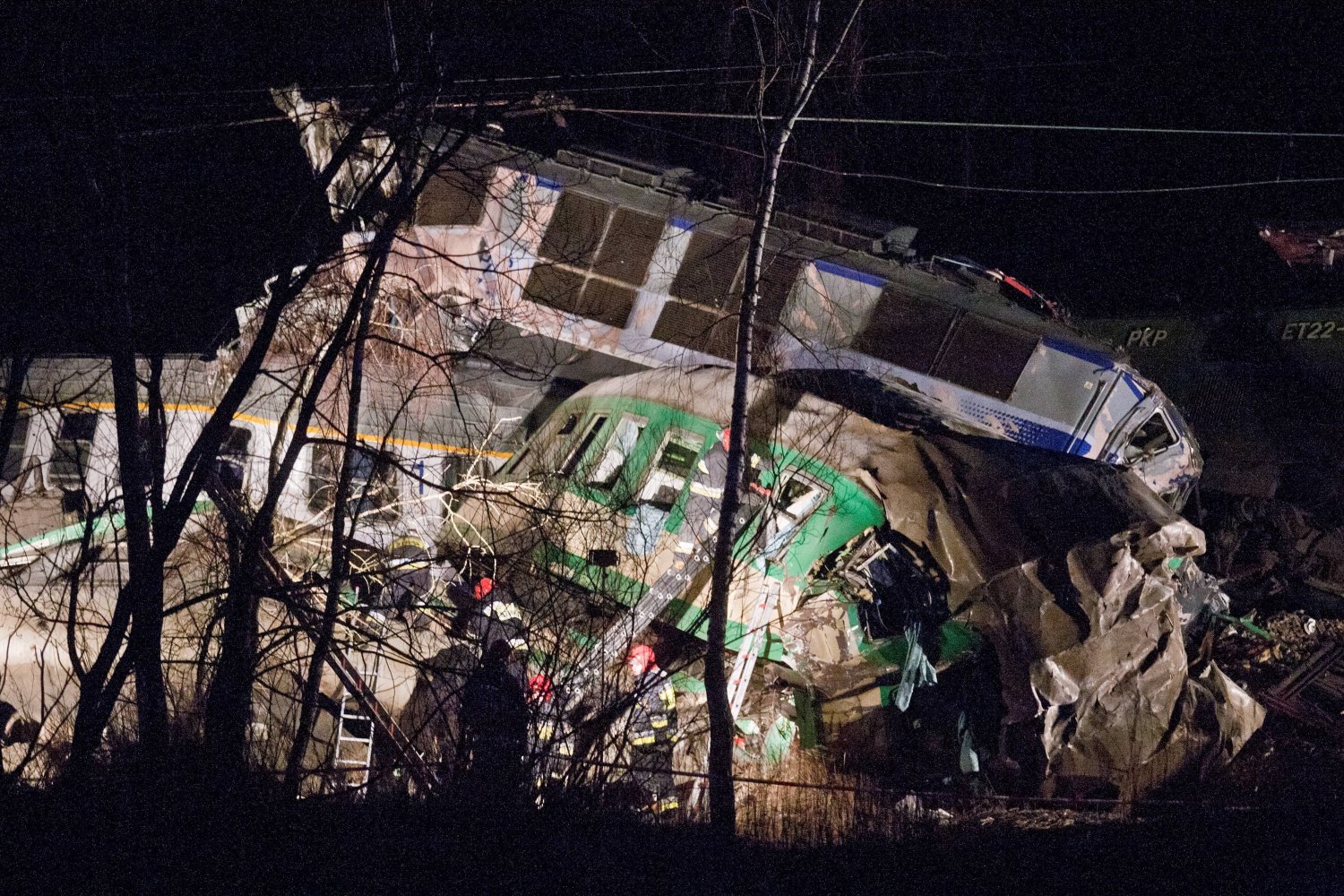 Miejsce katastrofy w Szczekocinach koło Zawiercie