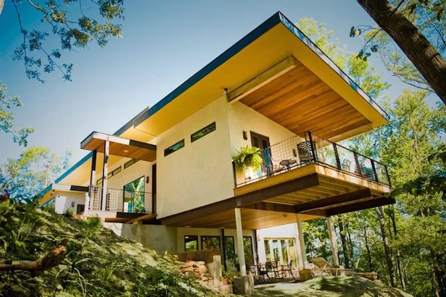 Dom, w który wykorzystano materiał Hempcrete