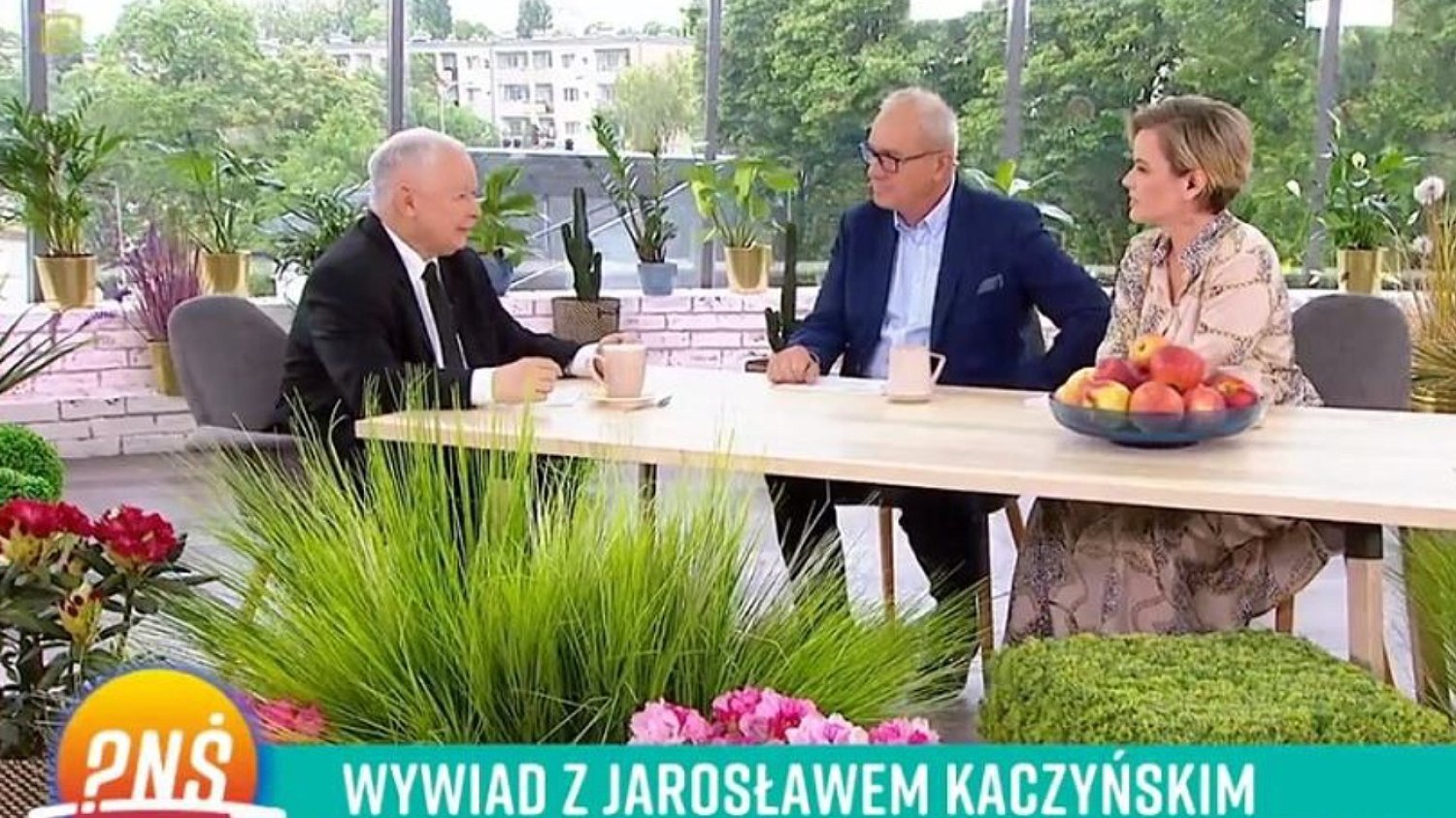 Wywiad Moniki Richardson i Michała Olszańskiego z Jarosławem Kaczyńskim w "Pytaniu na śniadanie".