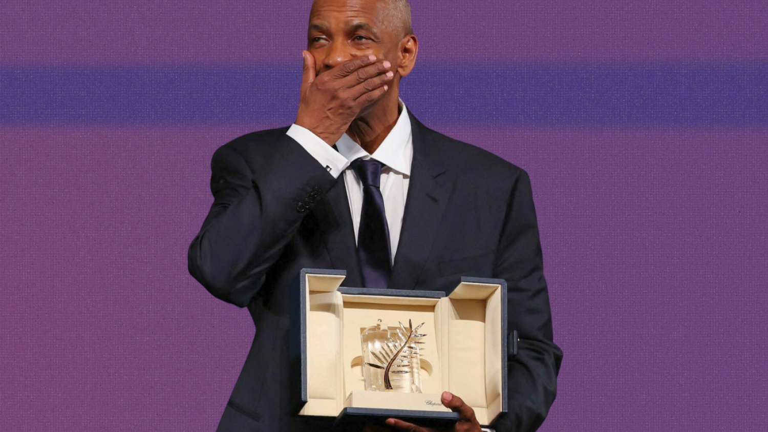 Dezel Washington na festiwalu w Cannes 2025 Denzel Washington ze Złotą Palmą