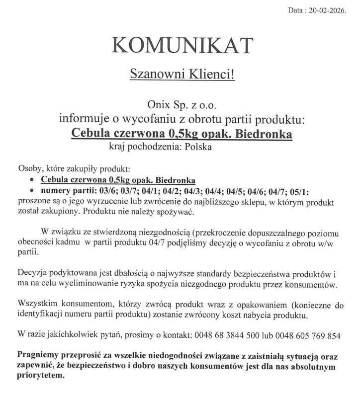 Toksyczne jedzenie w Biedronce. Sieć pospiesznie wycofuje popularny produkt Toksyczne jedzenie w Biedronce. Sieć pospiesznie wycofuje popularny produkt