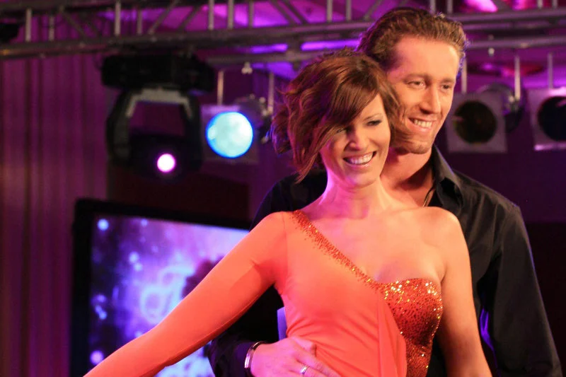 Ilona Felicjańska i Robert Kochanek na planie "Tańca z gwiazdami"