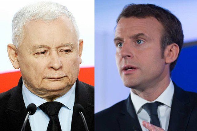 Macron porównał Kaczyńskiego do Putina.