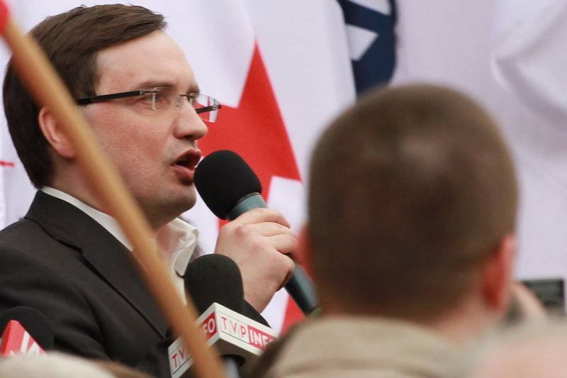 Zbigniew Ziobro podczas marszu w obronie TV Trwam