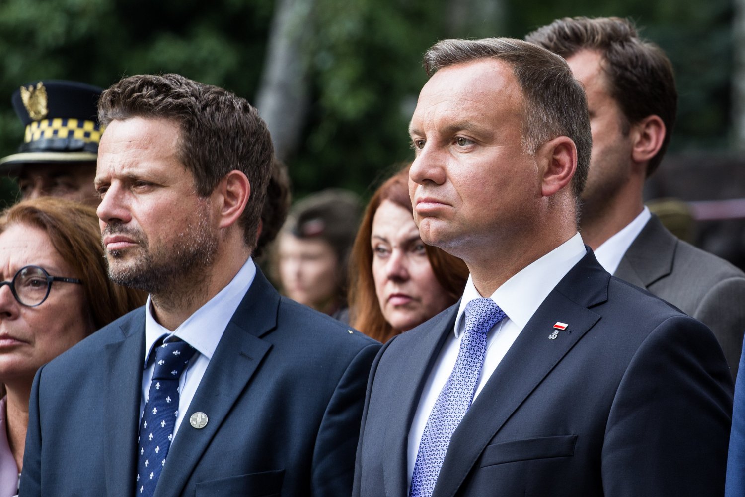 Rafał Trzaskowski - prezydent Warszawy i Andrzej Duda - prezydent Polski