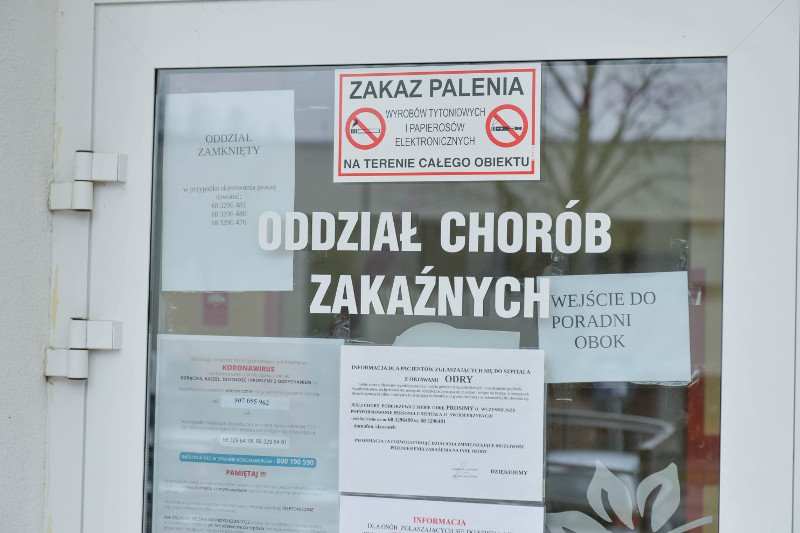 Pacjent z koronawirusem z Cybinki trafił do szpitala w Zielonej Górze.